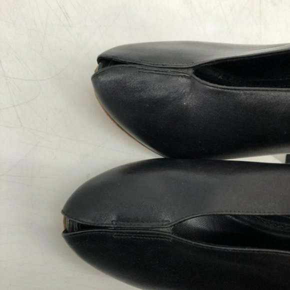 Celine Paris  Black V Neck peep toe pumps high heel size 37 - Picture 7 of 7